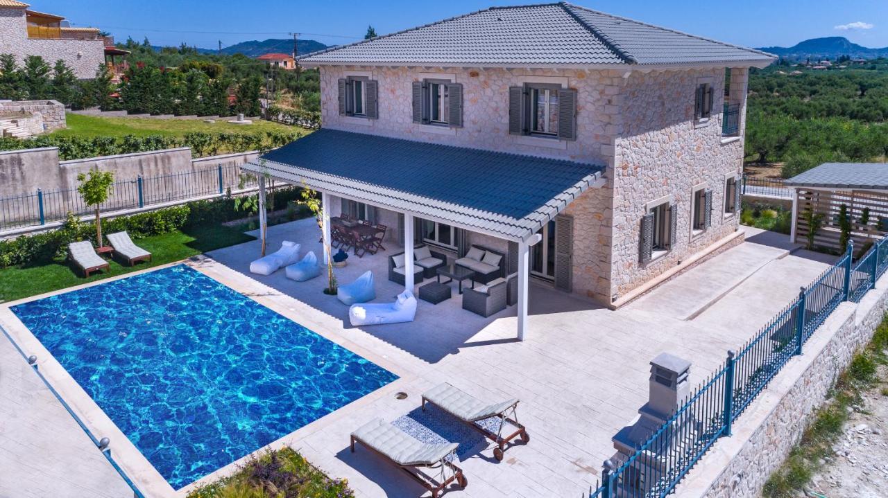 Zante Soleil - High-End Stone Villa With Swimming Pool Lagopodhon Exterior photo